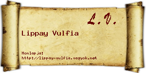 Lippay Vulfia névjegykártya
