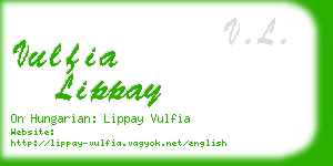 vulfia lippay business card